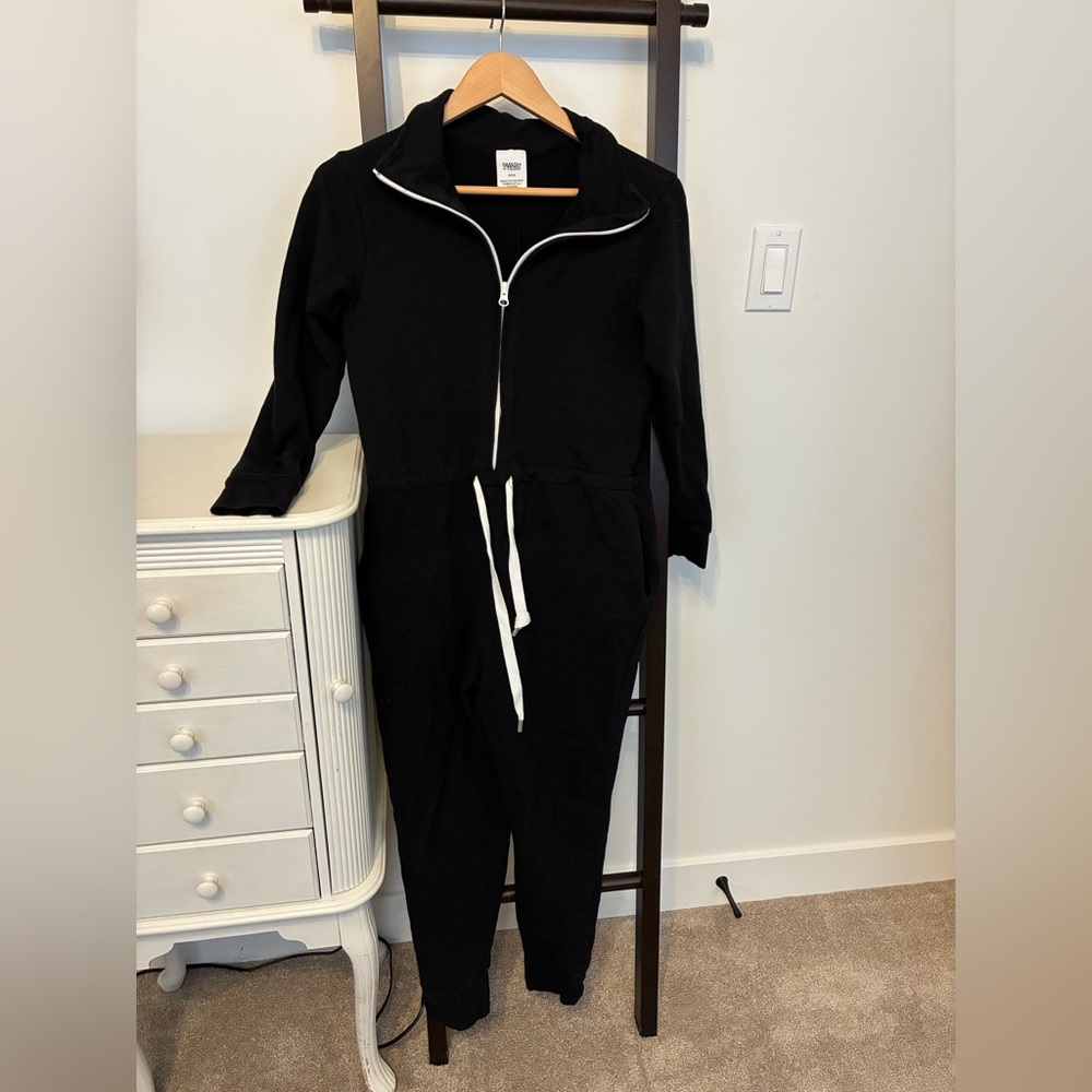 Smash + Tess Black Jumpsuit with White Accents